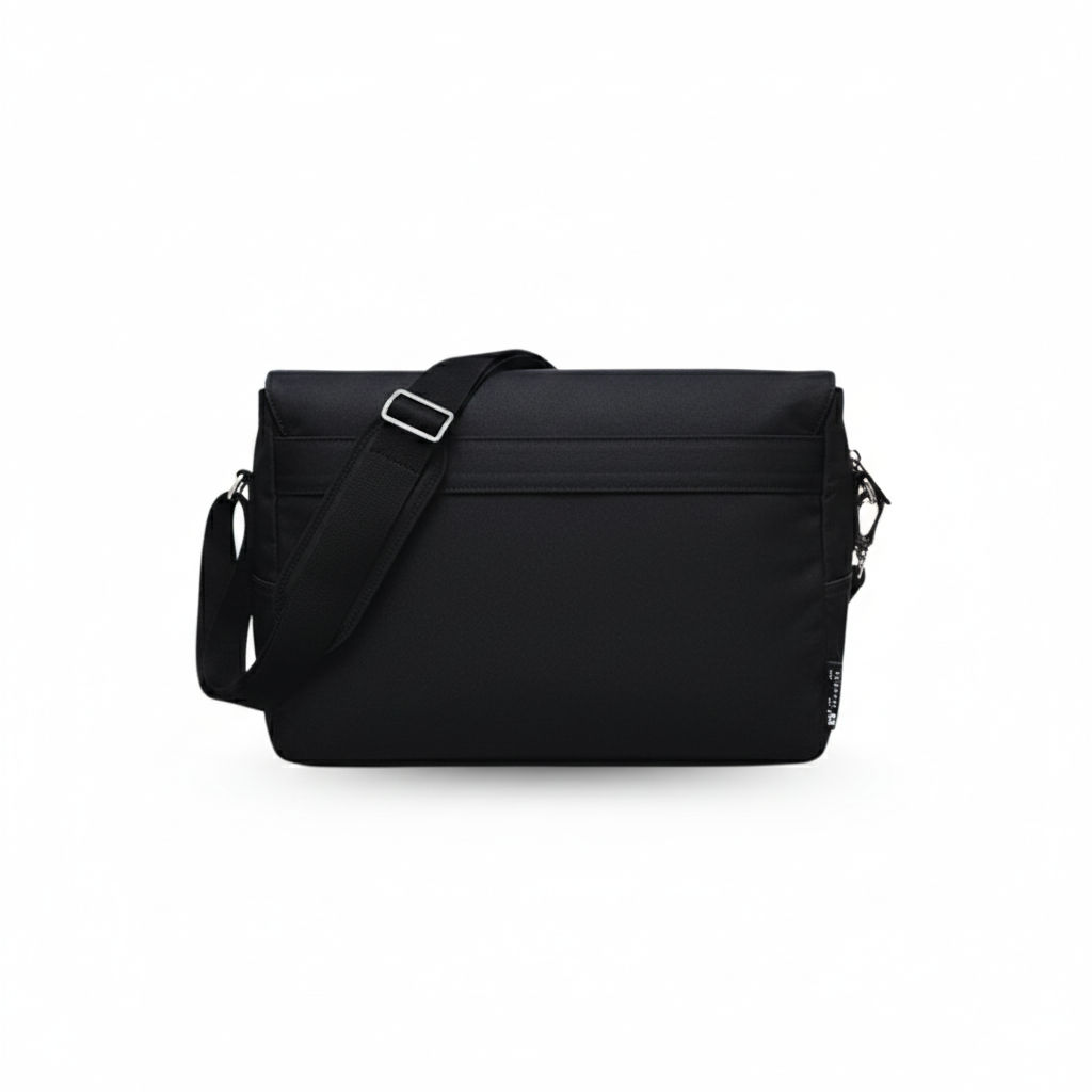 Black Unisex Laptop Messenger Bag for Professionals 014